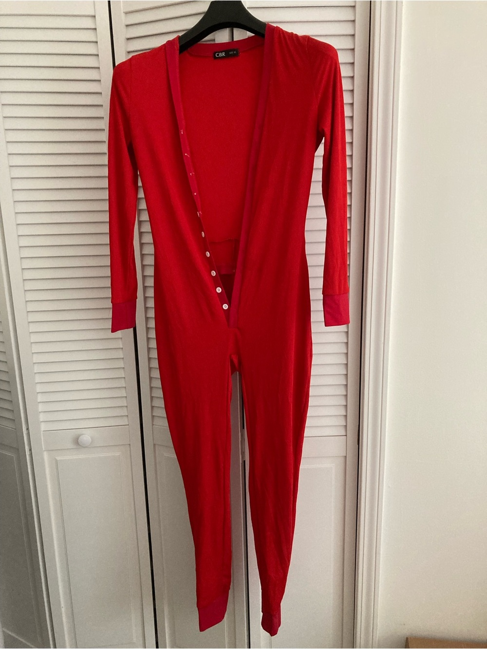 CBR Red Men's Snap-Front Thermal Jumpsuit